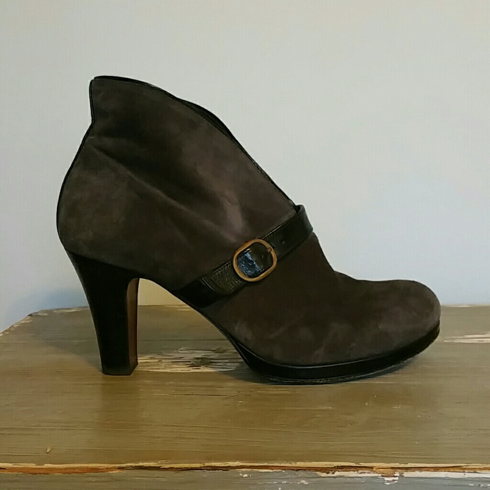 Chie Mihara Suede Ankle Bootie