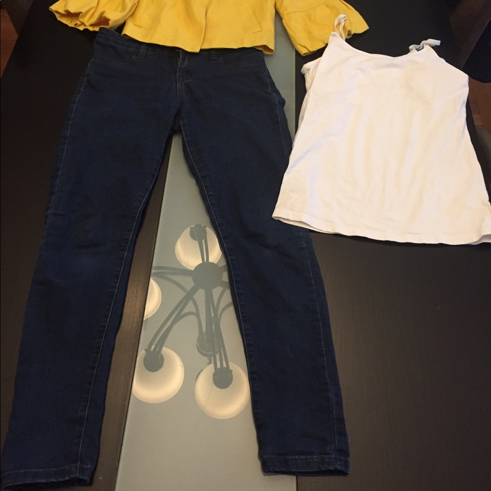 H&M top + 21 Jeans