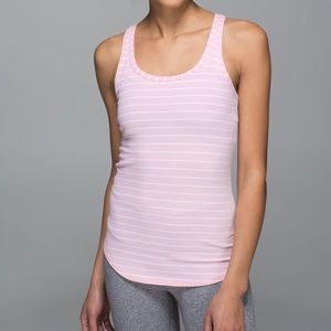 Lululemon Striped Studio Racerback Tank