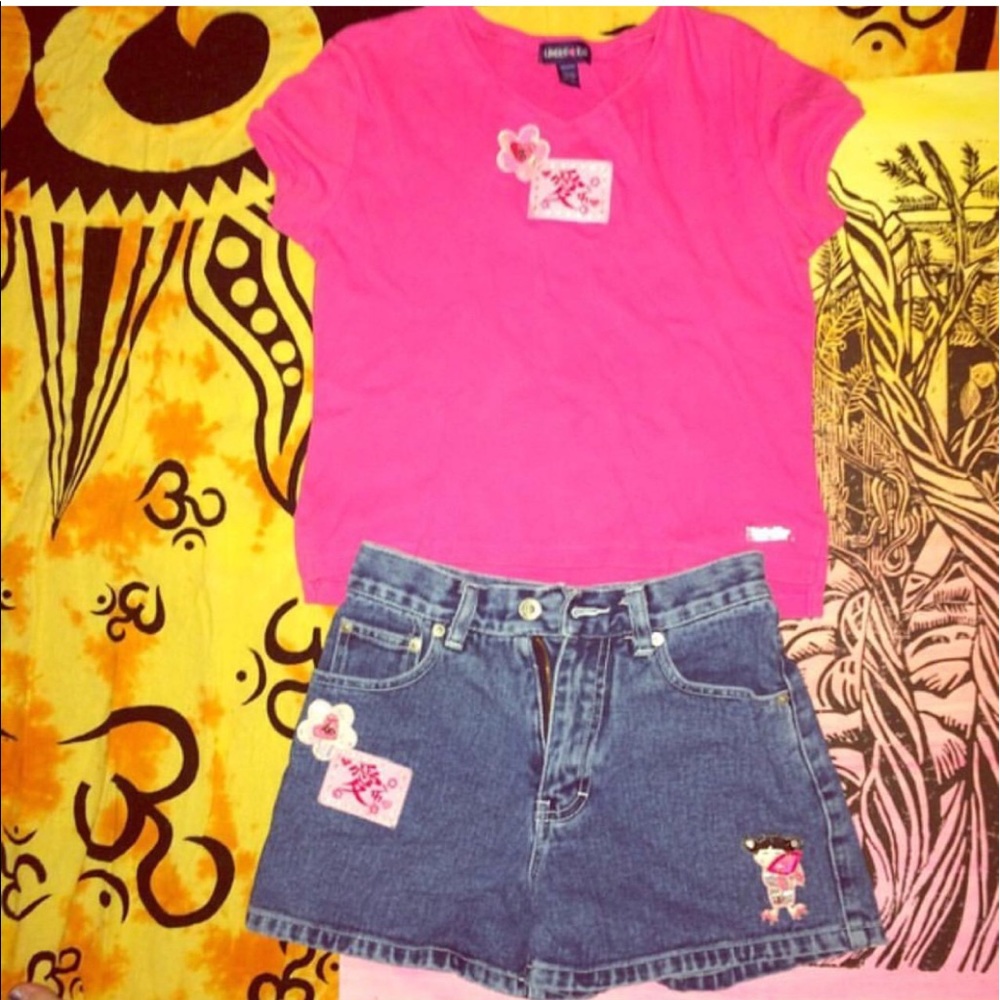 90's oriental 2 piece set