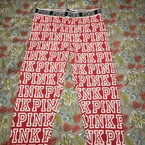 PINK VICTORIA SECRET SLEEPING PANTS