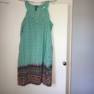 Blue printed Francesca's Dress