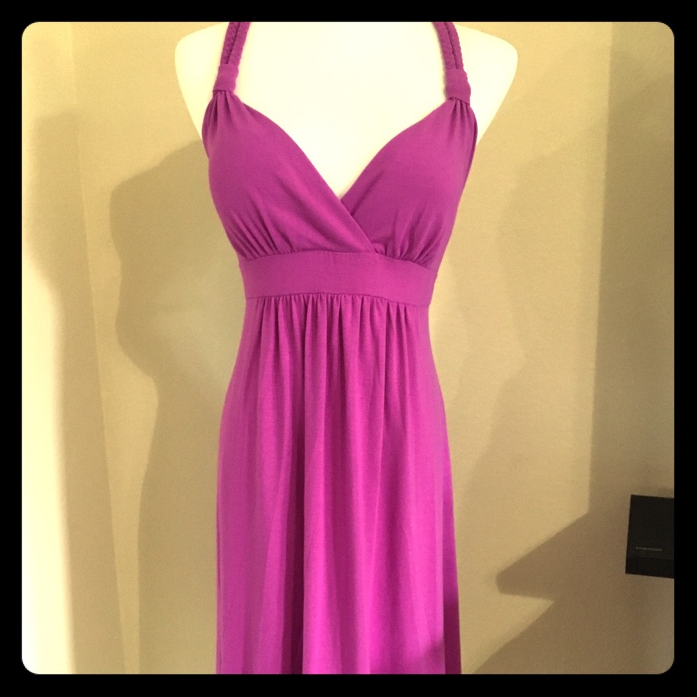 Purple Cotton Jersey Dress