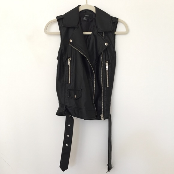SOLD leather motorcycle vest sleeveless jacket - Picture 1 of 4
