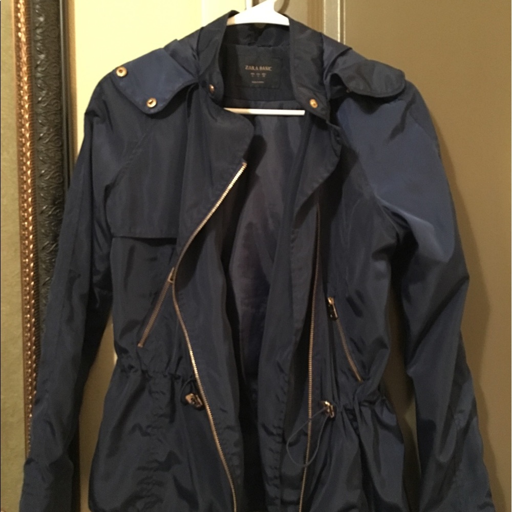 Zara blue trench coat