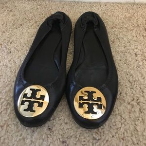 Tory Burch Reva Black Flat