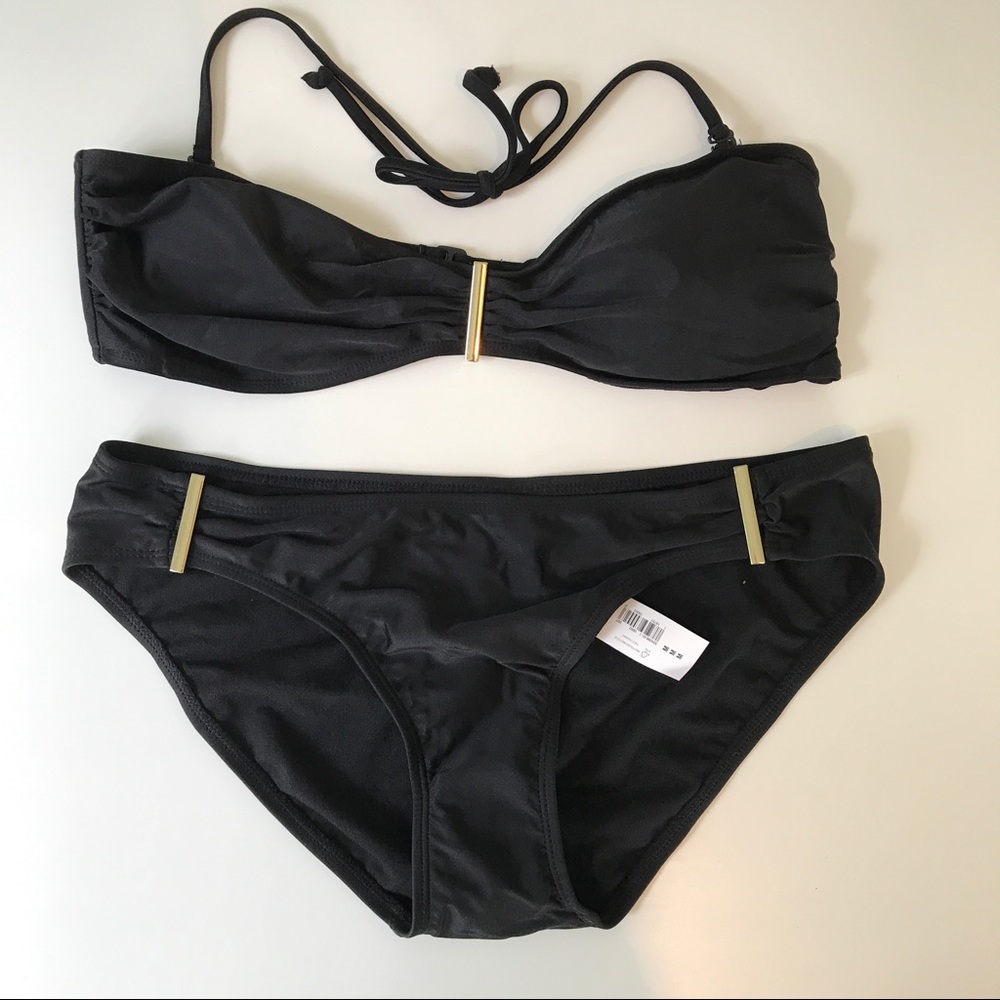 Old Navy Black Bikini, Top-Large, Bottom-Medium
