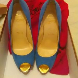 Blue Suede Heels