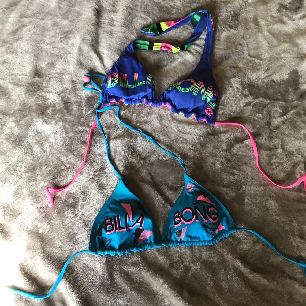 BILLABONG SWIM TOPS 💜💙💚💛❤️