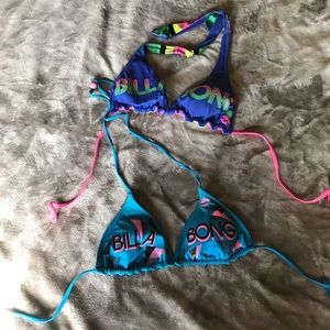 BILLABONG SWIM TOPS 💜💙💚💛❤️