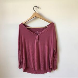 AE soft & sexy Henley shirt