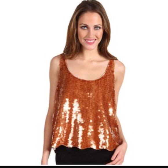 bcbg sequin top
