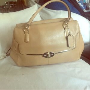 Authentic Coach leather Madison satchel