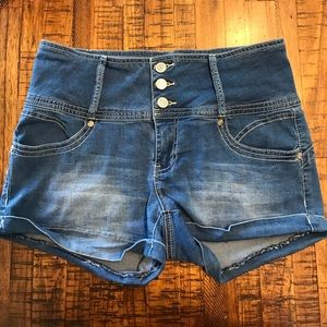 High Waisted Denim Shorts