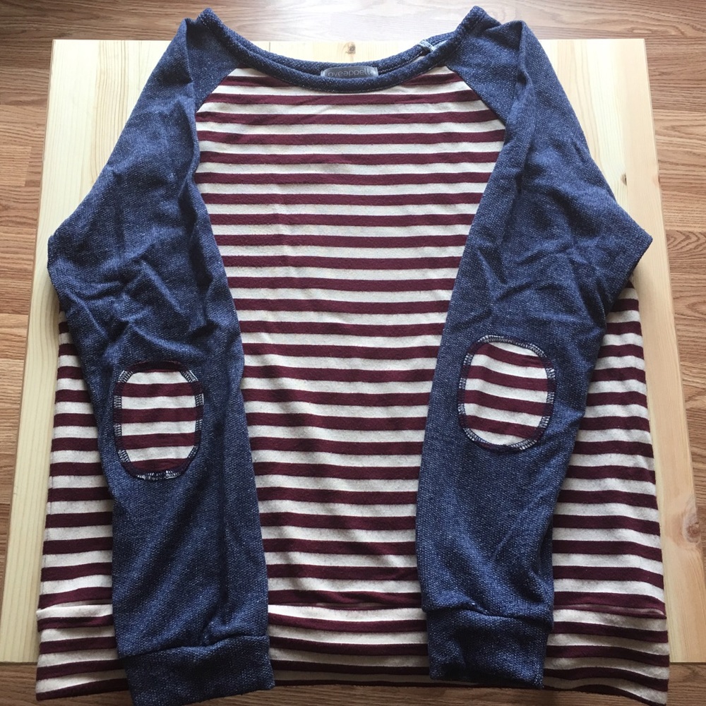 Loveappella Striped Sweatshirt