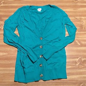 Teal full length sweater nwot