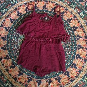 Purple romper