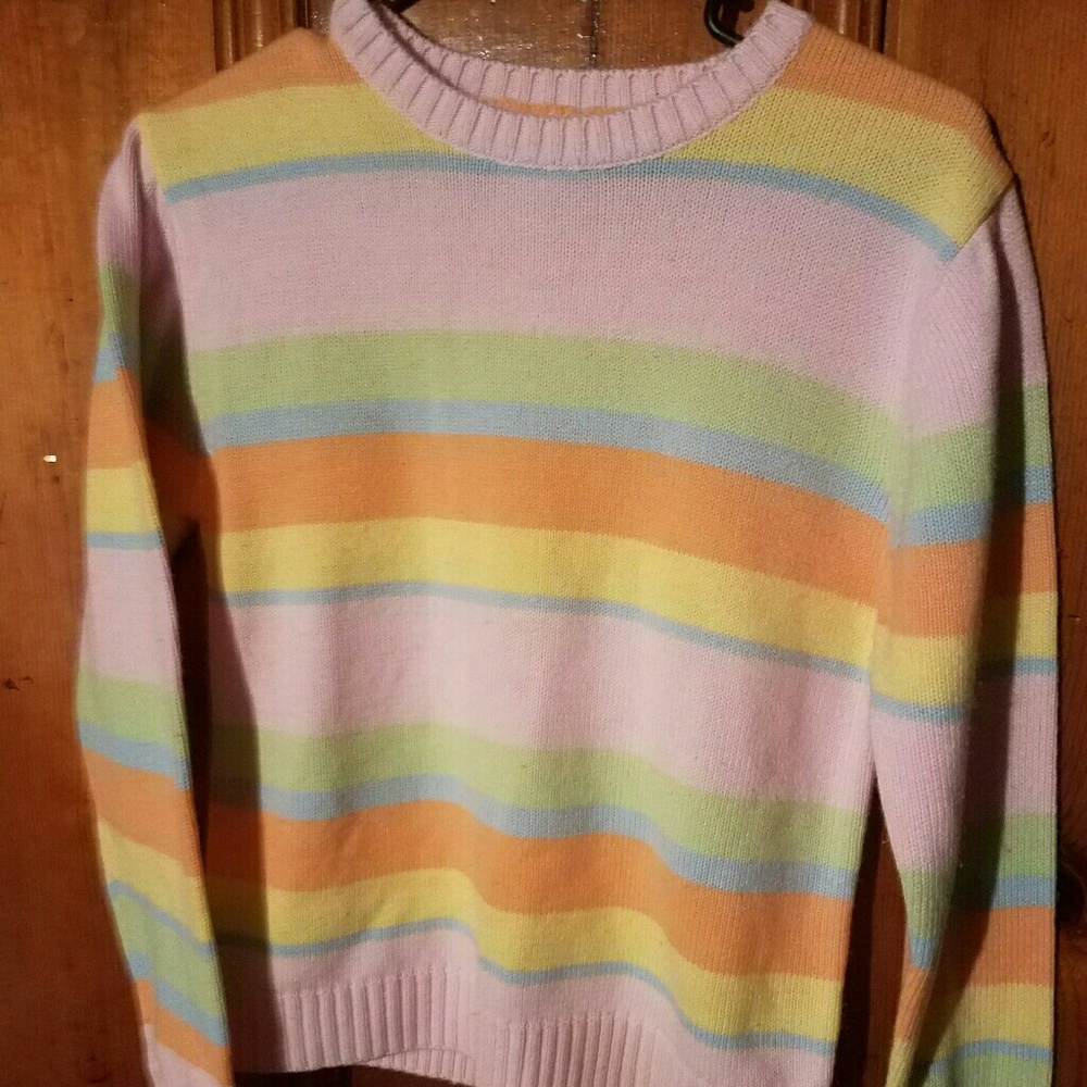 pastel stripped sweater