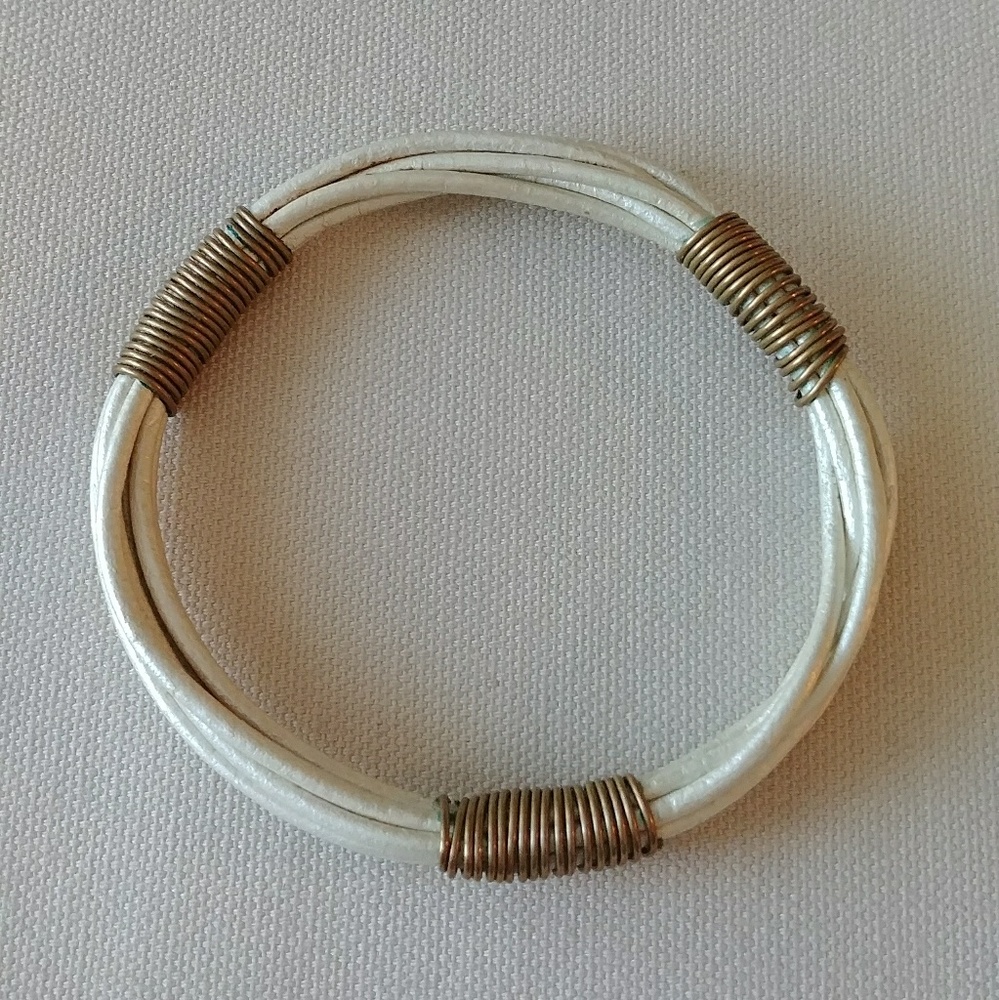 Leather bangle
