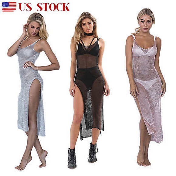 Gift/Nip/Black Crochet SwimSuit Coverup/Black/OSFM - Picture 5 of 5