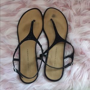 Black jeweled Sandal. Size 11.