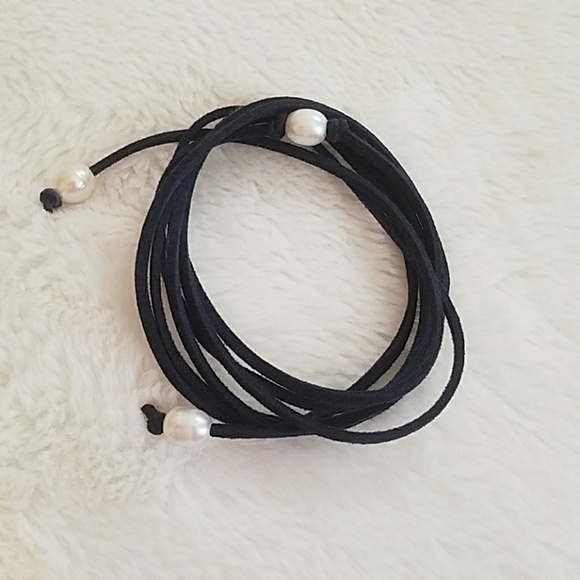 Navy blue choker accessory - Picture 2 of 3