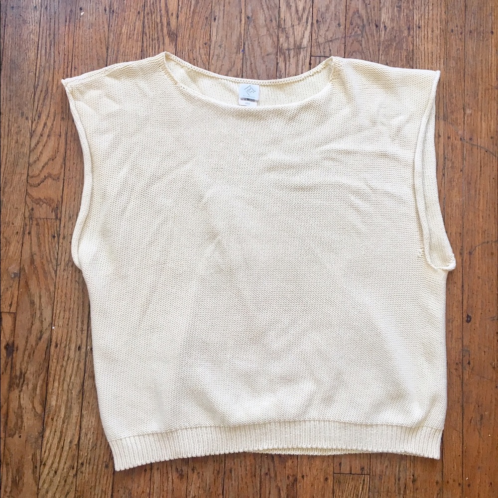 Base Range cream knit top xs/s