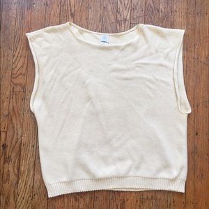 Base Range cream knit top xs/s