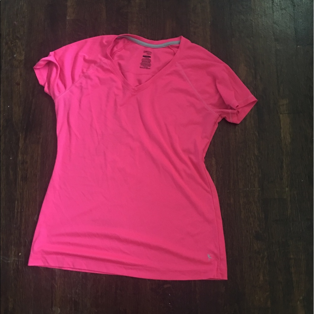 Athletic hot pink wicking shirt