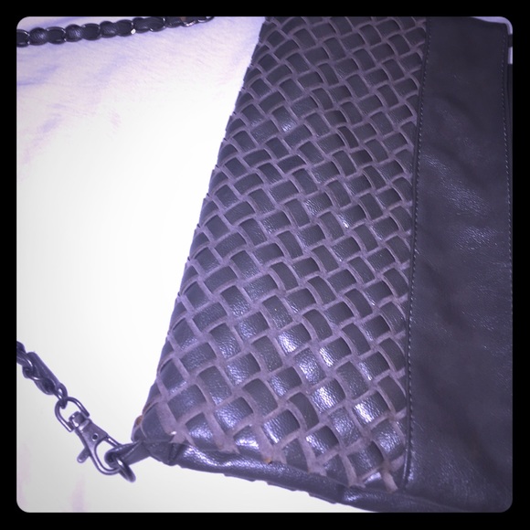 Gray Shoulder & Clutch Bag with Removable Chain - Picture 8 of 8