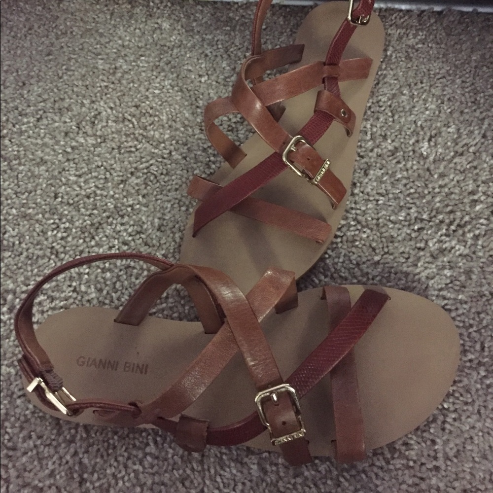 Cute leather sandals.