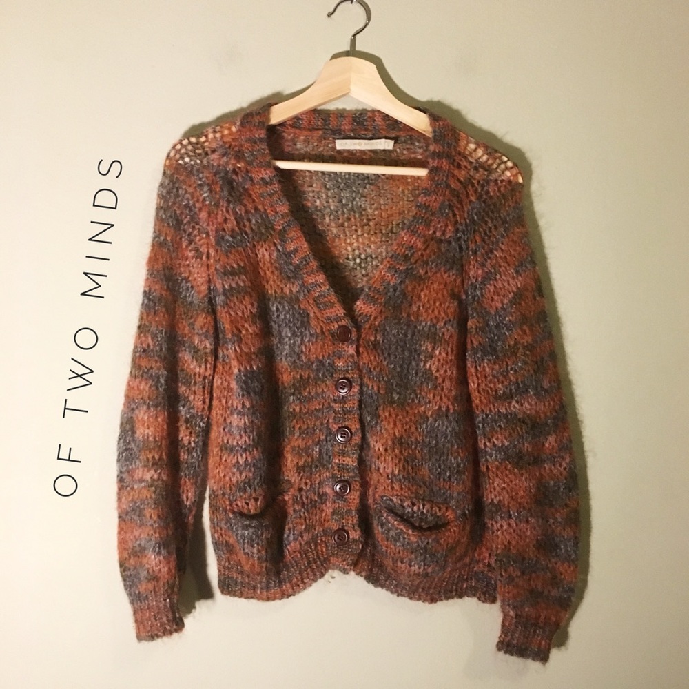 Loose knit cardigan