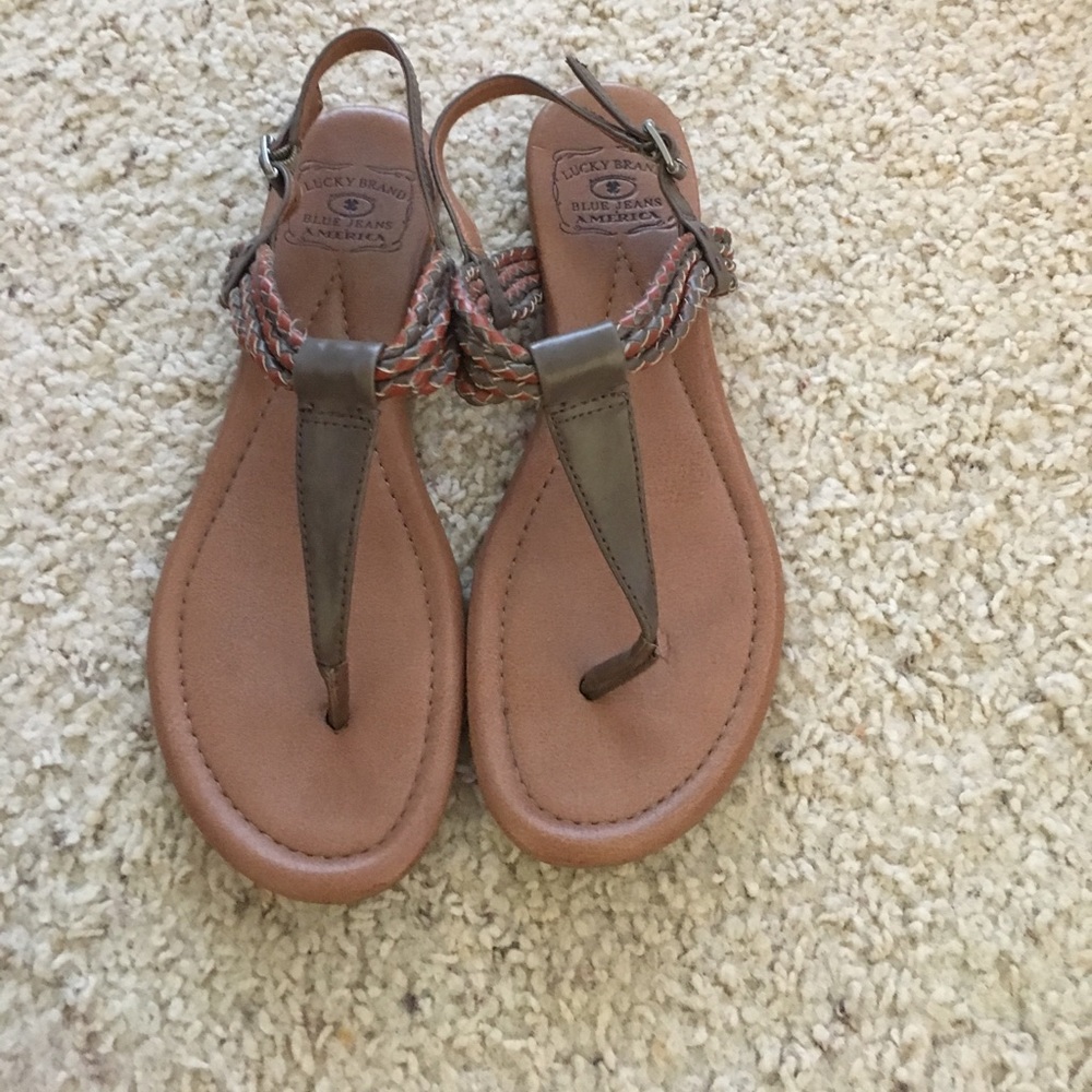 Lucky Brand Braided Flat Sandals