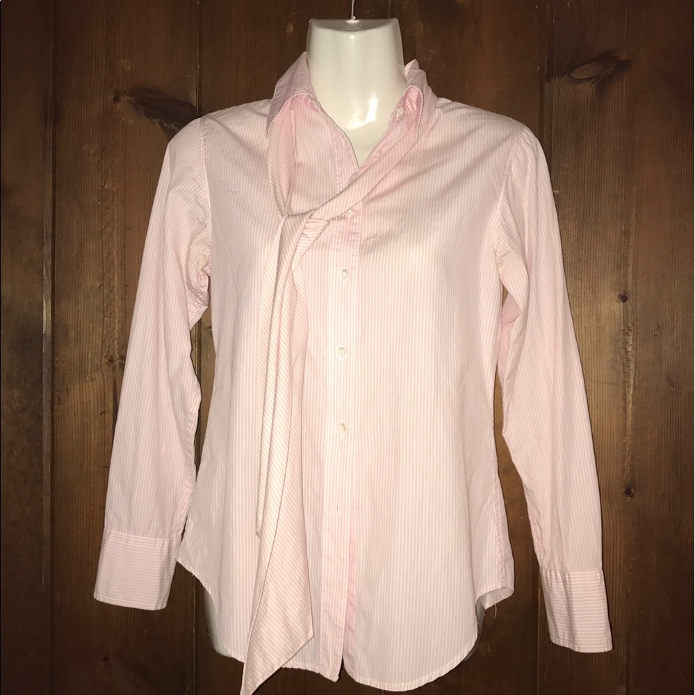 LAST CHANCE Button Down with removable tie front