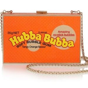 Anya Hindmarch Snakeskin Hubba Bubba clutch.