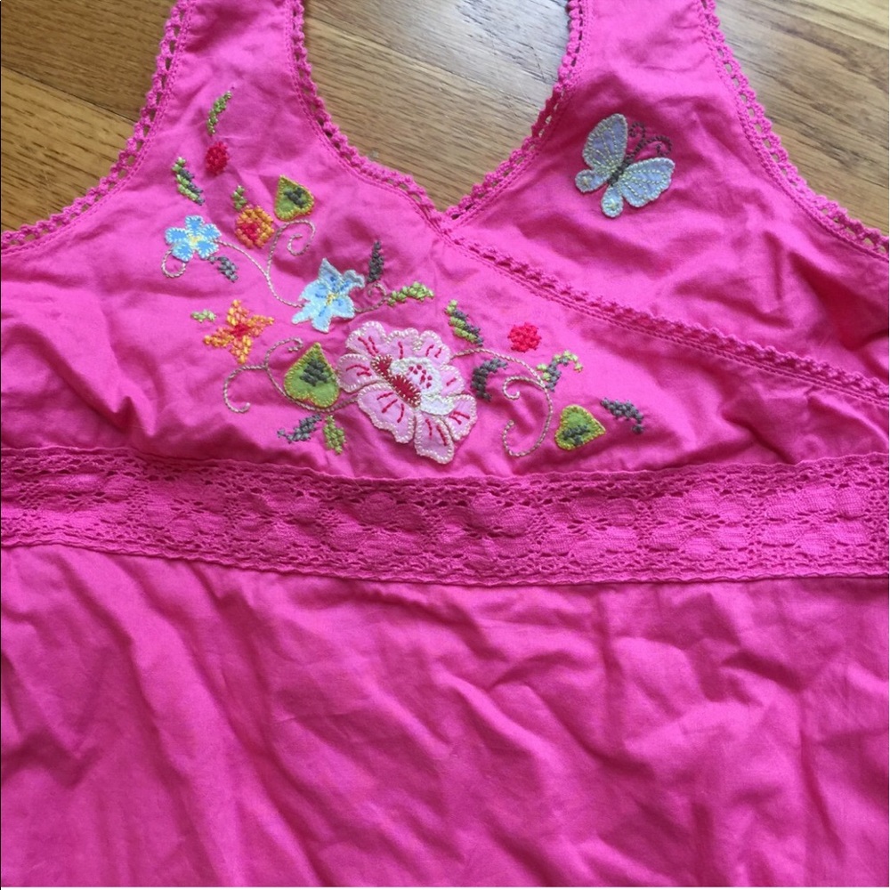 90s y2k vintage GAP girls floral halter dress