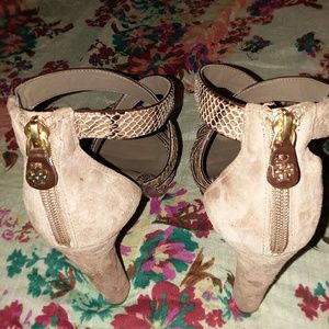 Tory Burch python Heels