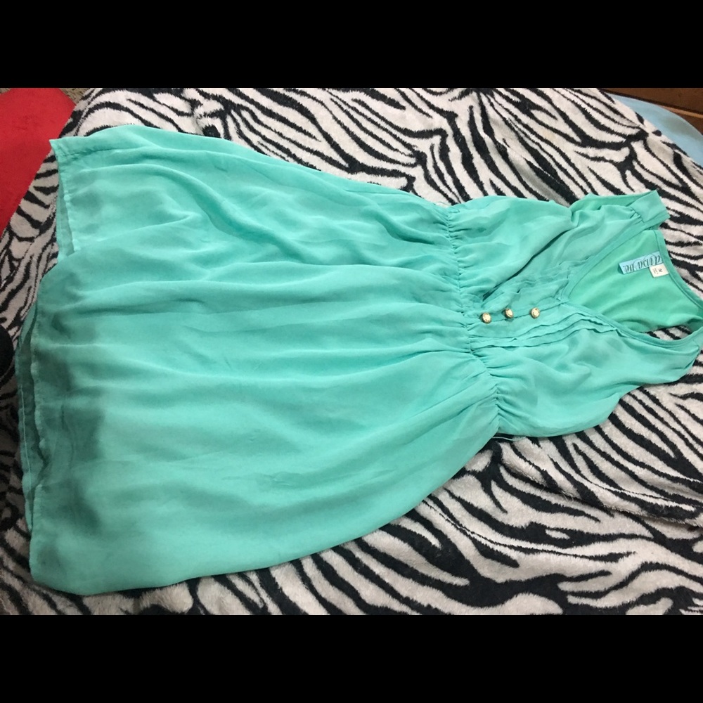 Teal summer dress