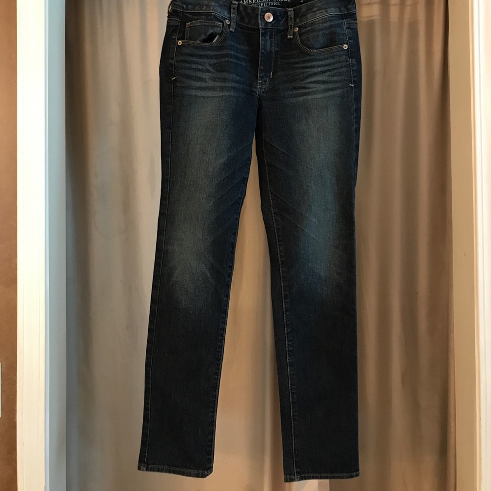 American Eagle Dark Wash Skinny Jeans Size 8