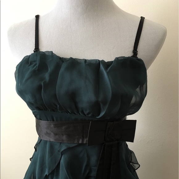 Valleygirl Dresses Dark Green Dress With Removable Straps Poshmark