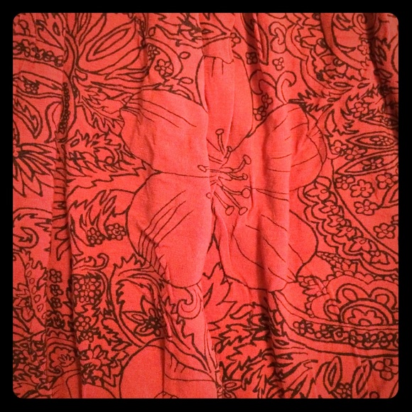 Orange pattern racer back Tanktop - Picture 1 of 2