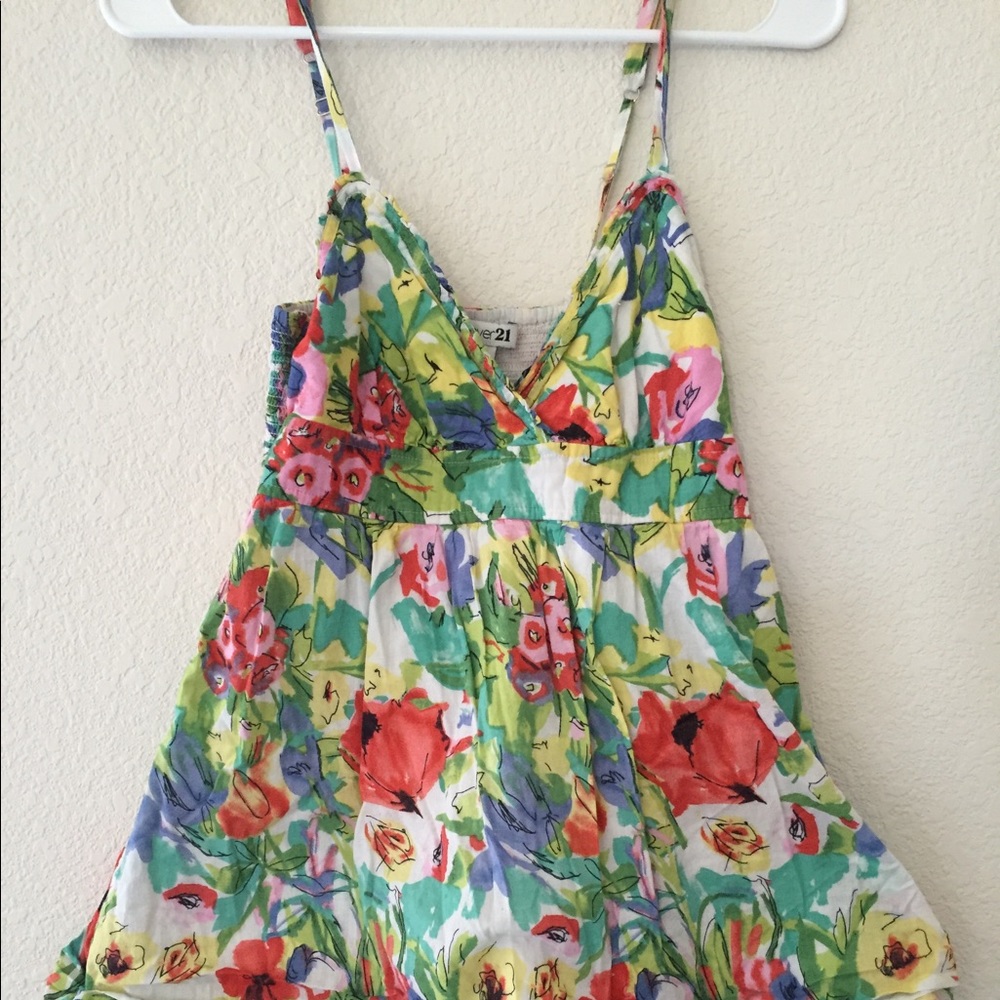 Floral Spaghetti Strap Dress.