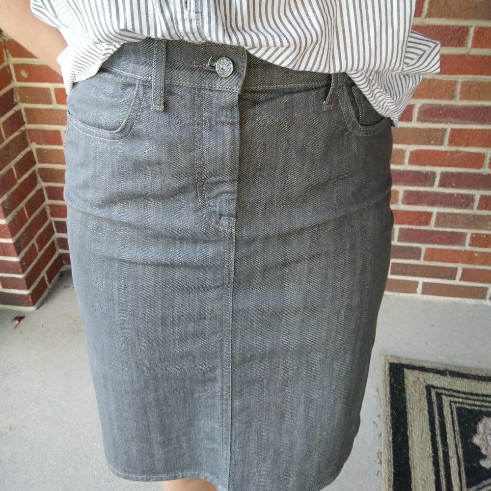 Denim Skirt, High Rise