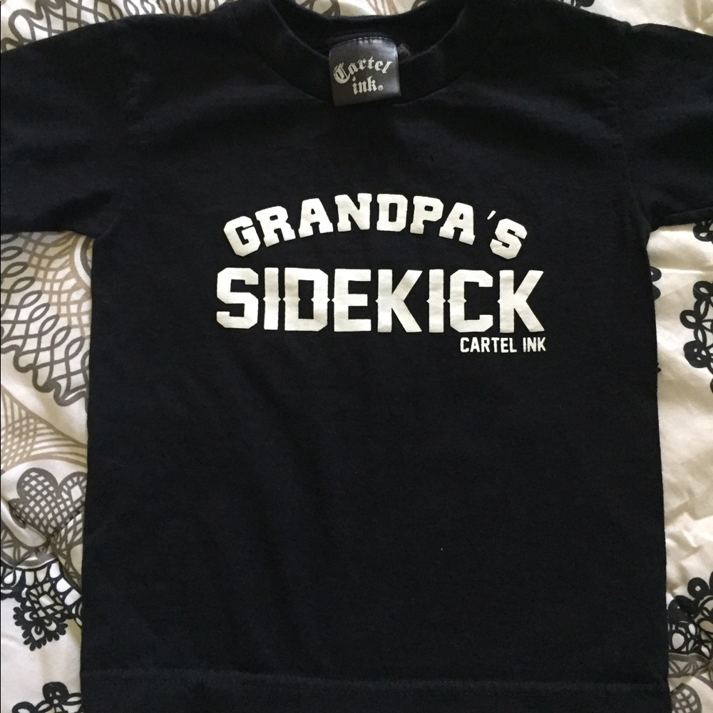 Cartel Ink Grandpa's Sidekick Black t-shirt Sz XS