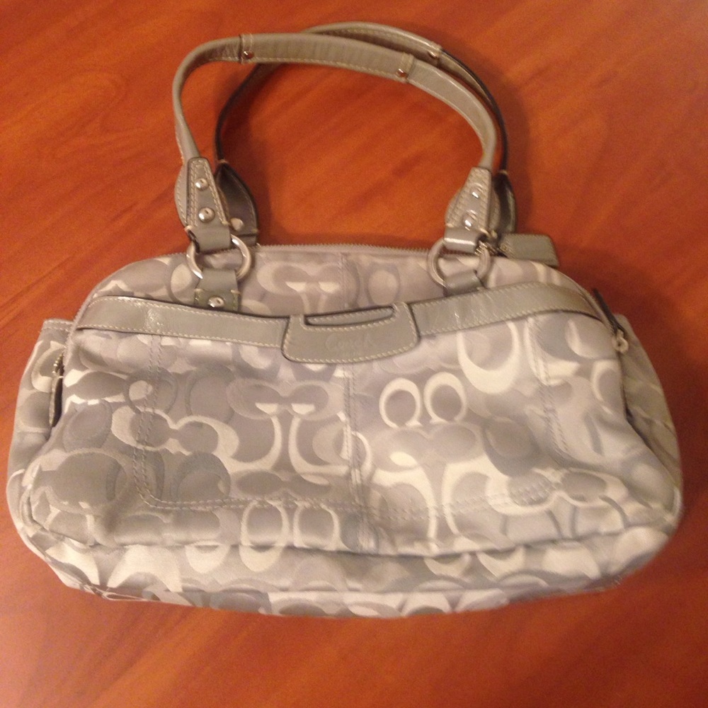 Gray Coach Purse
