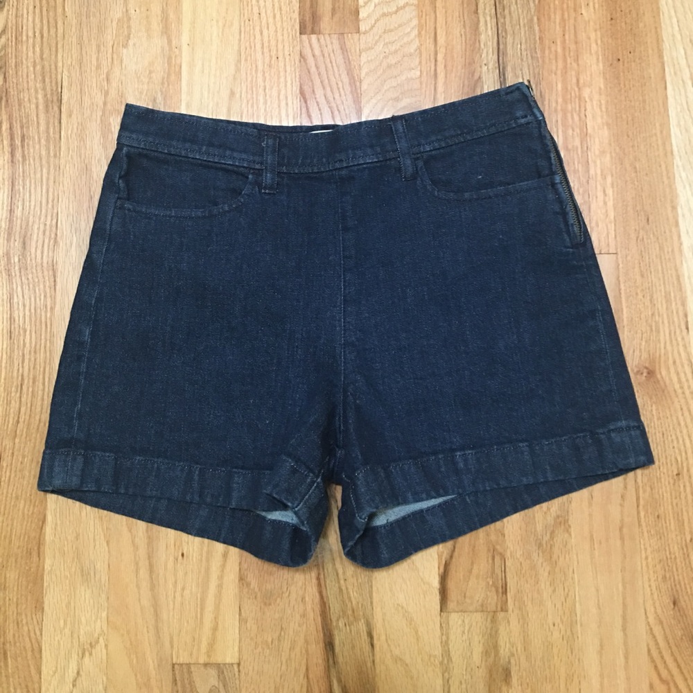 J Crew high waisted denim shorts