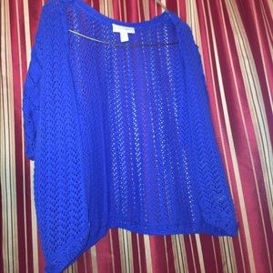 Blue crochet cardigan