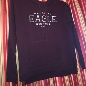 Purple American eagle sweatshirt