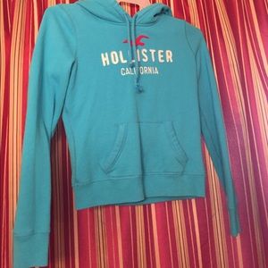 Blue Hollister hoodie
