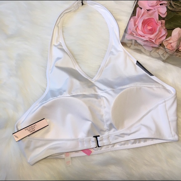 LAST ONE! ✨VS LOGO Halter Bikini Swim Suit Top - Picture 2 of 3